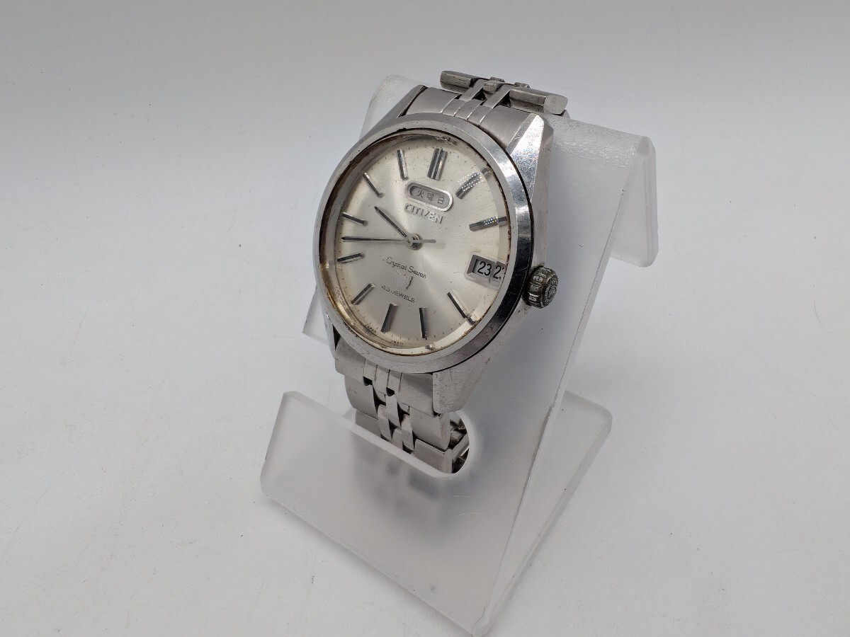 【1円スタート】 CITIZEN Crystal Seven ACSS-2924-Y Automatic シチズン クリスタルセブン 自動巻き オートマチック ※ 稼働品