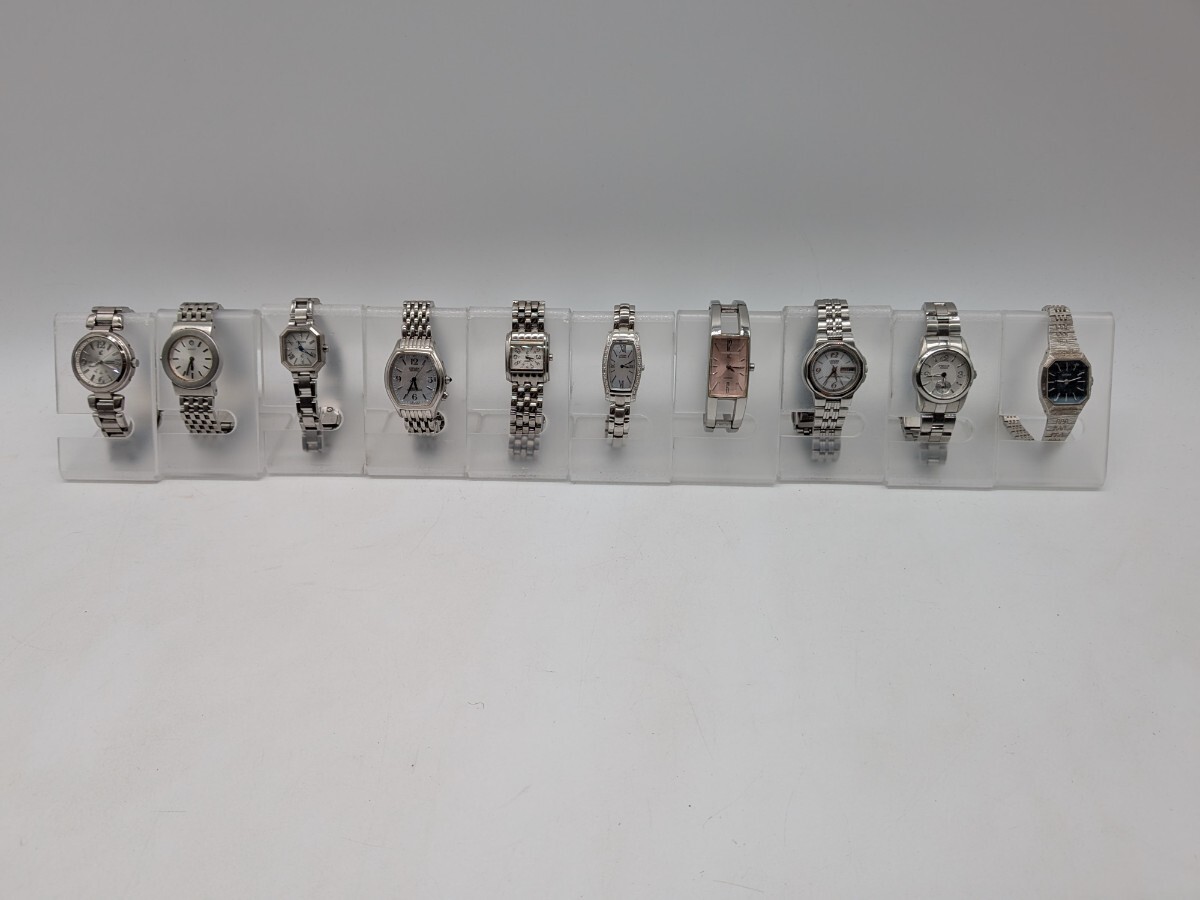 【1円スタート】CITIZEN シルバーカラー まとめ 10点 H330-T008411 B036-T016511 6040-S029104 等 シチズン クォーツ ※ 動作未確認 