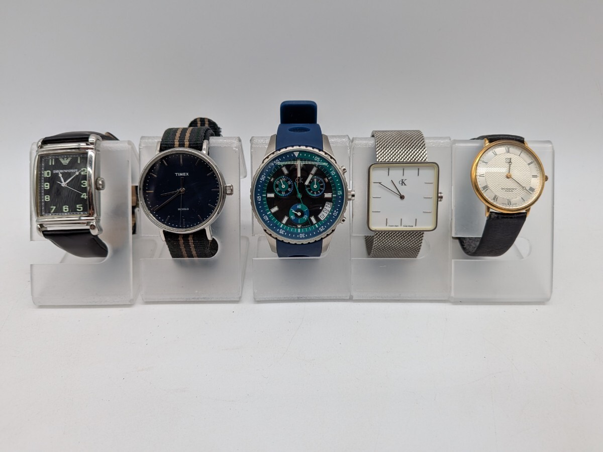 【1円スタート】ブランド時計 まとめ 5点 AR-0206 CR2016 K32173 K9111 5.345.0.1.13 Calvin Klein EMPORIO ARMANI GIVENCHY ※ 動作未確認