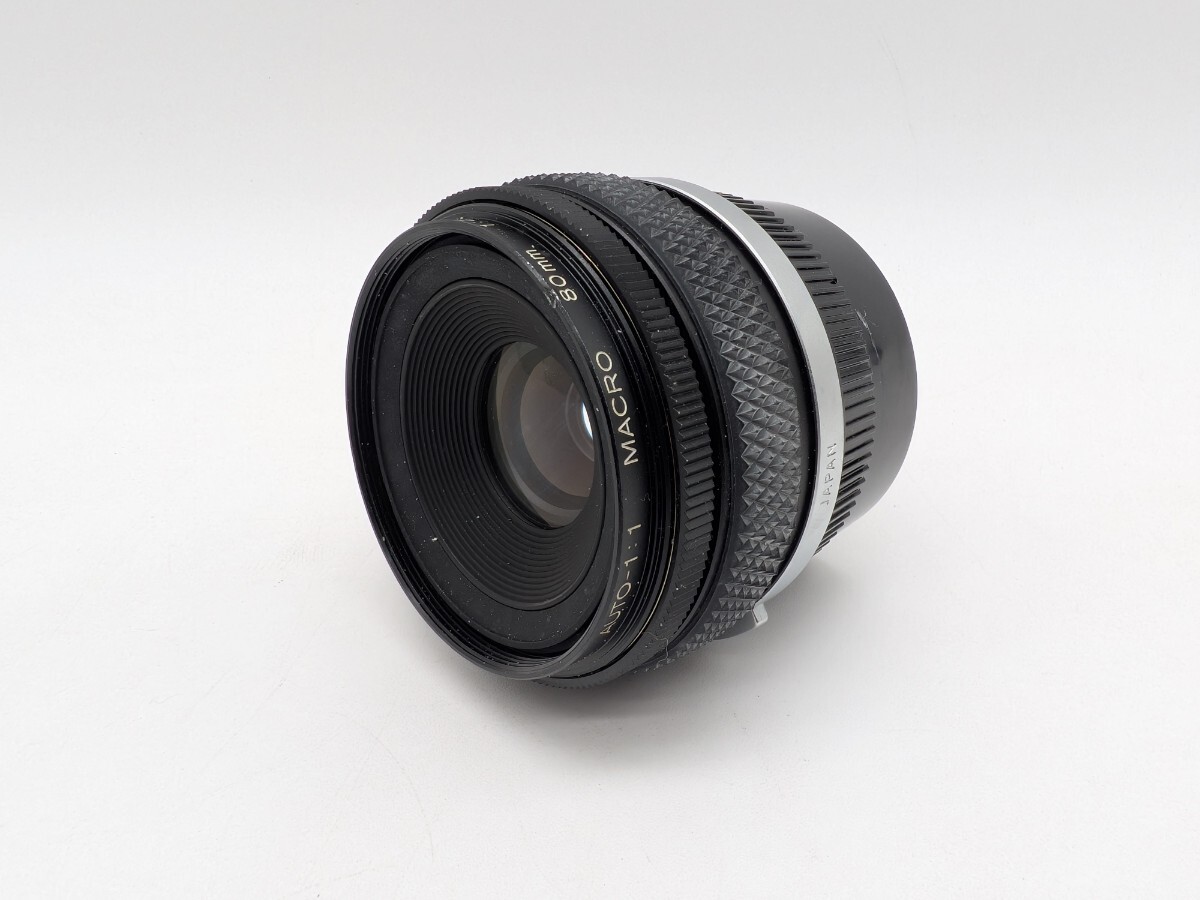 【1円スタート】 OLYMPUS OM-SYSTEM ZUIKO AUTO 1:1 MACRO 80mm オリンパス カメラ レンズ 一眼 ※ 動作未確認 