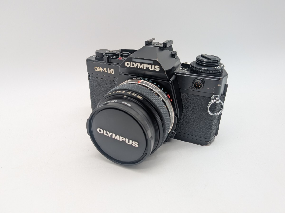 【1円スタート】OLYMPUS OM-4 Ti レンズ OLYMPUS OM-SYSTEM ZUIKO AUTO-W 28mm 1:2.8 オリンパス フィルム 一眼レフカメラ ※ 動作未確認