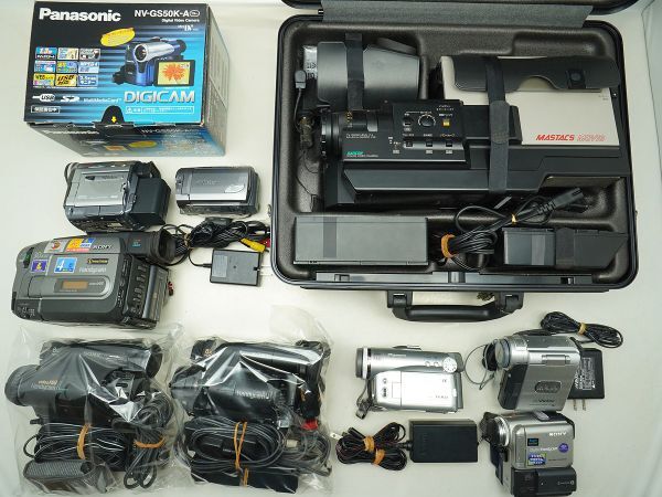 ☆ビデオカメラなど☆SONY/Panasonic/Victor/Canon/ 等 計:10点まとめ【ジャンク品】32402