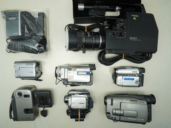 ★ビデオカメラなど★FUJIX/TOSHIBA/Canon/Victor/SONY/ 等 計:8点まとめ【ジャンク品】32394