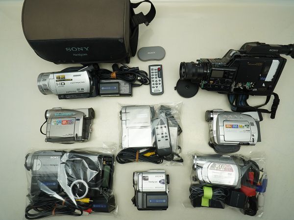 ★ビデオカメラなど★SONY/Victor/Canon/Panasonic/ 等 計:8点まとめ【ジャンク品】32393