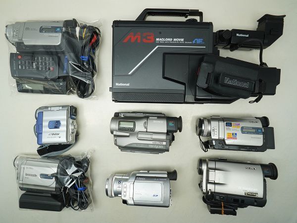 ★ビデオカメラなど★SONY/Panasonic/Victor/National/ 等 計:8点まとめ【ジャンク品】32392