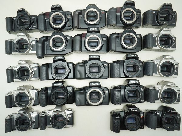 ★キヤノン AF一眼など★EOS REBEL S/750QD/1000 S/700QD/1000QD/10QD/KissⅢL/ 等 計:24点まとめ【ジャンク品】32375