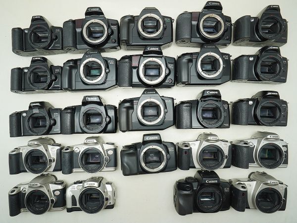 ★キヤノン AF一眼など★EOS 700QD/750QD/630/650/1000 S/IX50/Kiss/ 等 計:24点まとめ【ジャンク品】32374