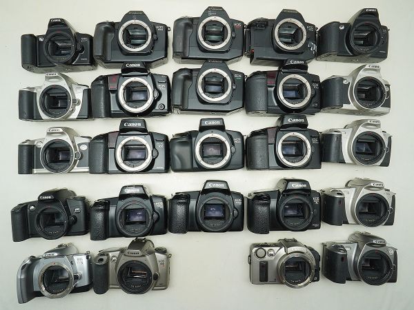 ★キヤノン AF一眼など★EOS 3000/100/620/630/650/750QD/IXE/ 等 計:24点まとめ【ジャンク品】32370
