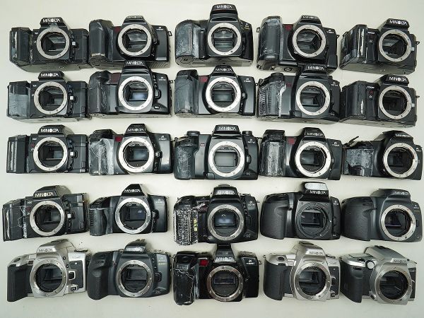 ★ミノルタ AF一眼など★α7000/7700i/707si/507si/5xi/101si/303si/ 等 計:25点まとめ【ジャンク品】32363