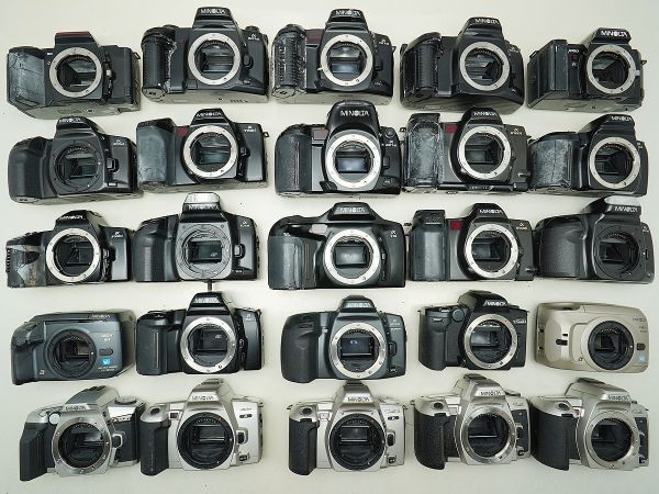 ★ミノルタ AF一眼など★α807si/707si/507si/303si/101si/360si/VECTIS S-1/ 等 計:25点まとめ【ジャンク品】32361