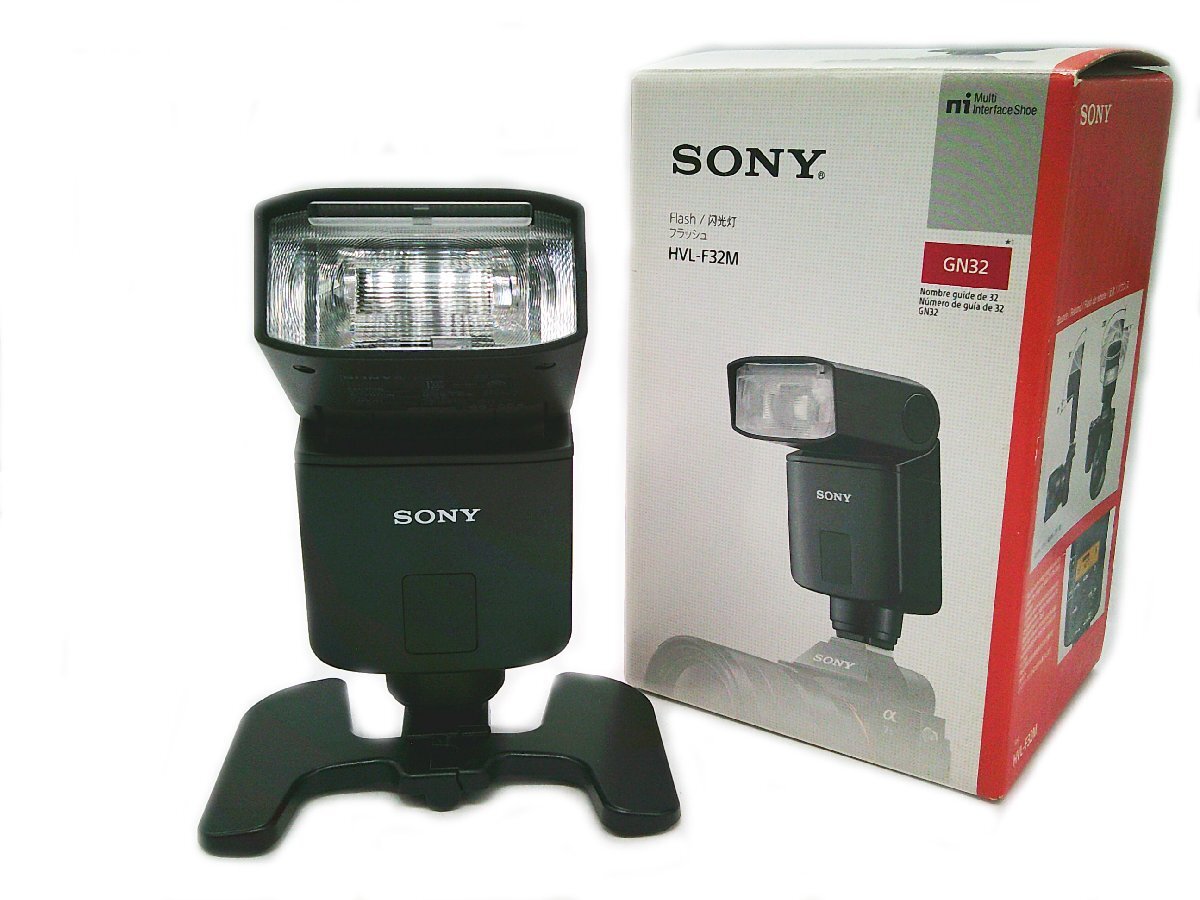 ★SONY ソニー HVL-F32M フラッシュ カメラ周辺機器 ストロボ GN32 通電確認済★/Ｈ