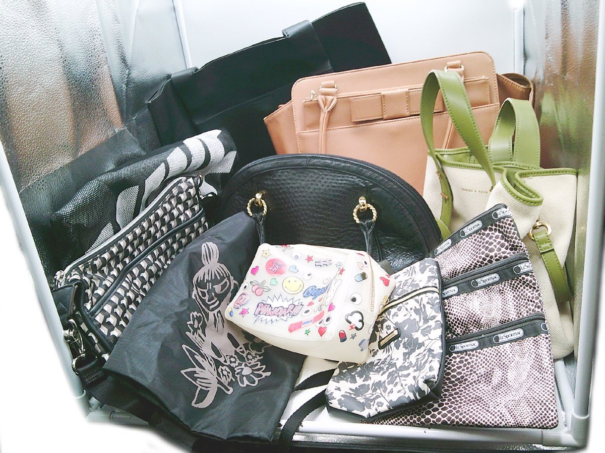 ★計10点まとめ レザー ナイロン オーストリッチ 等 ショルダーバッグ トートバッグ ポーチ レディース★/Ｈ