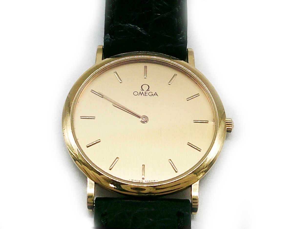 ■OMEGA オメガ デヴィル 腕時計 クォーツ ラウンド文字盤 アンティーク■/A