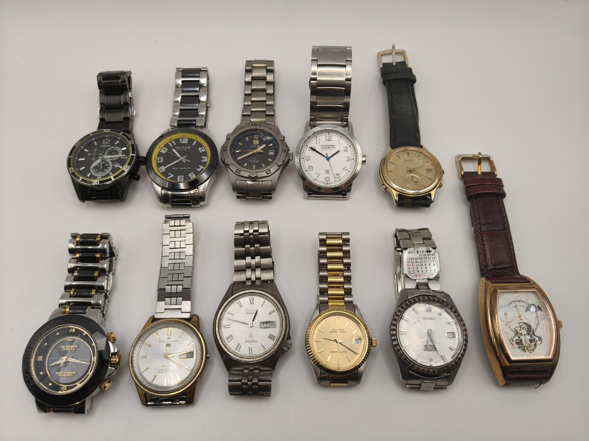 １円スタート SEIKO CITIZEN COACH BERING TECHNOS等 まとめ 腕時計 【ジャンク品】