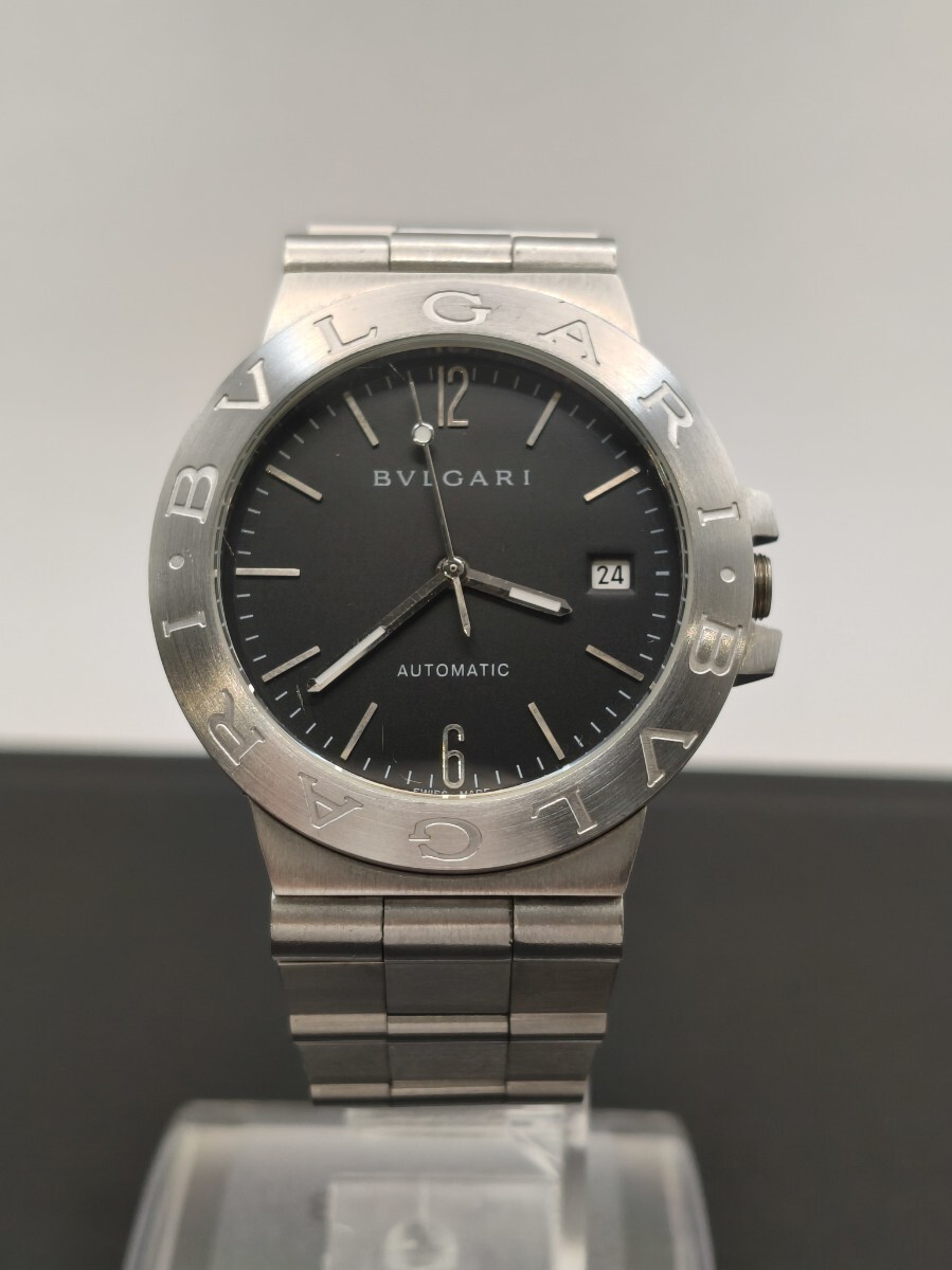 BVLGARI ブルガリ ディアゴノ スポーツ自動巻き腕時計 LCV35S【稼働品・難あり】