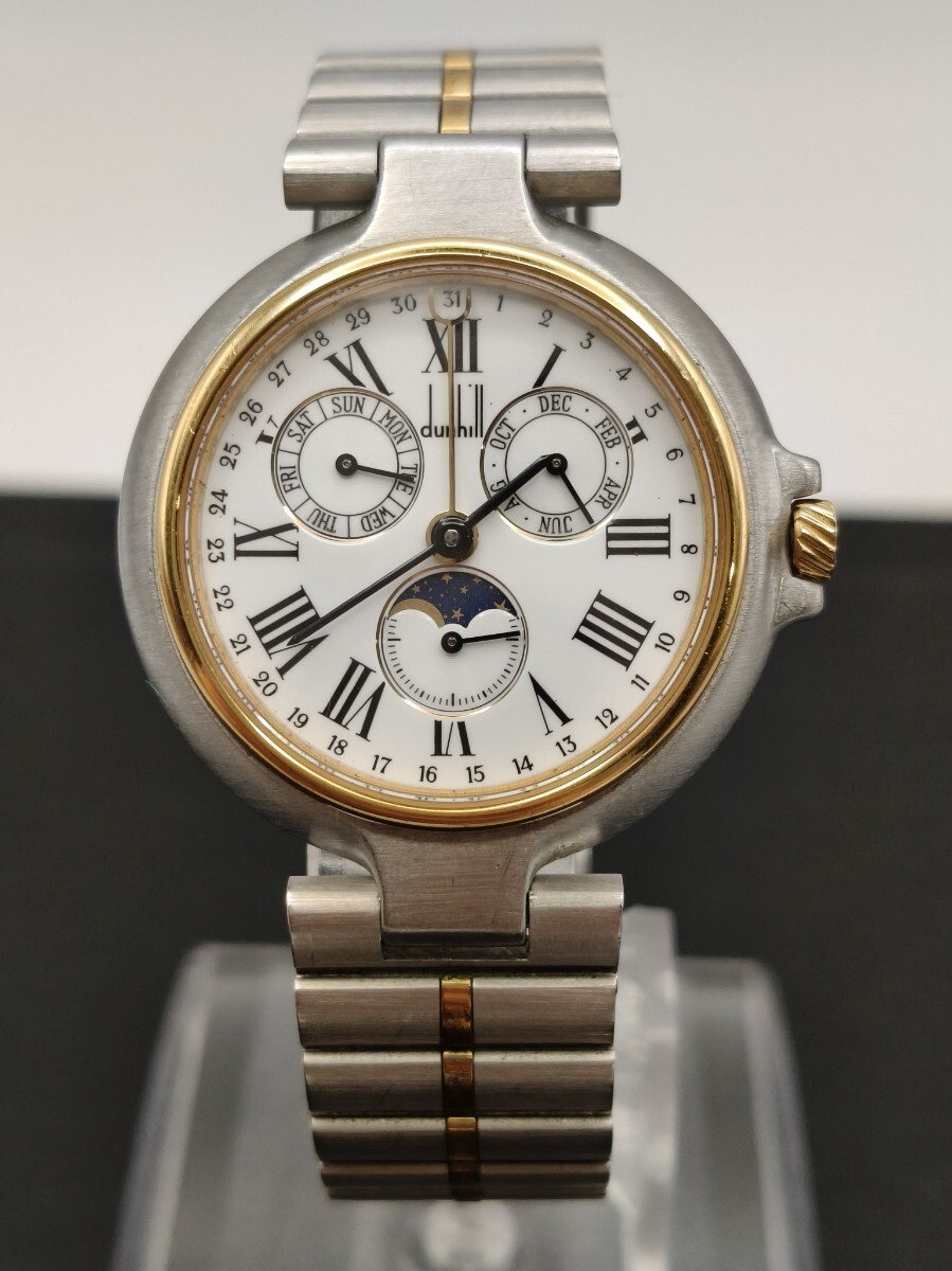 dunhill ダンヒル ミレニアム トリプルカレンダー ムーンフェイズ 33 11311 腕時計 電池交換済み 稼働品