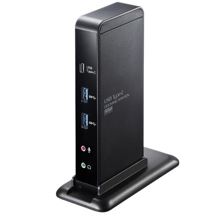  サンワサプライ USB Type-Cドッキングステーション USB-CVDK2 動作確認済み 中古美品
