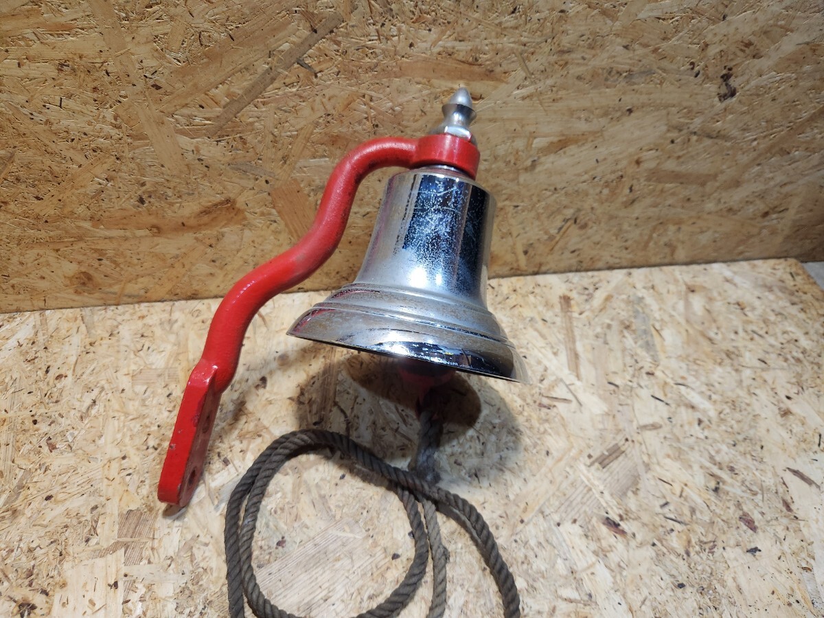 アンティーク 消防鐘 消防車 消防団 半鐘 警鐘 鐘 サイレン マリンベル 号鐘 船鐘 マリンベル 釣鐘 チャペル ベル 直径20cm 古道具 M