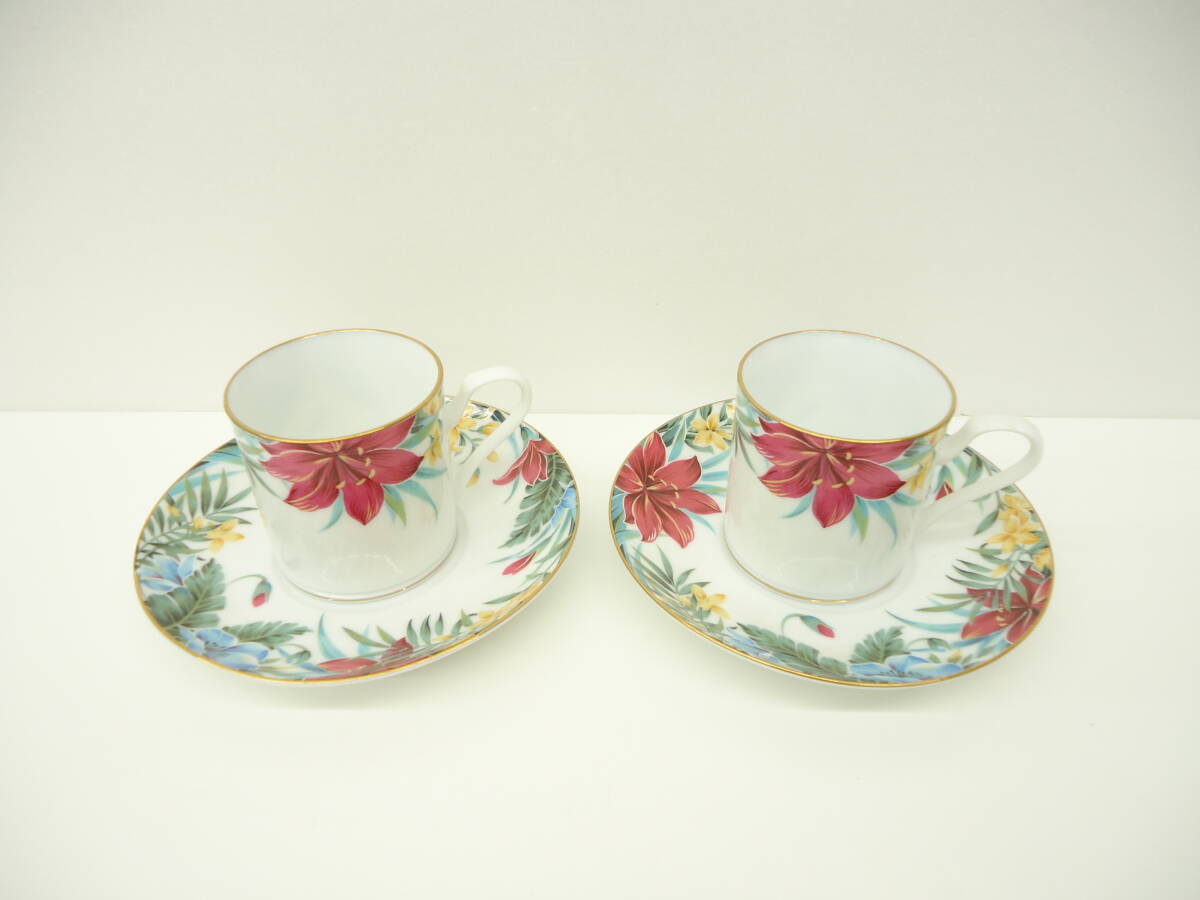 3899 食器祭 メープル カップ&ソーサー1客 花柄 洋食器 食器 maple WHITE CHINA ボタニカル