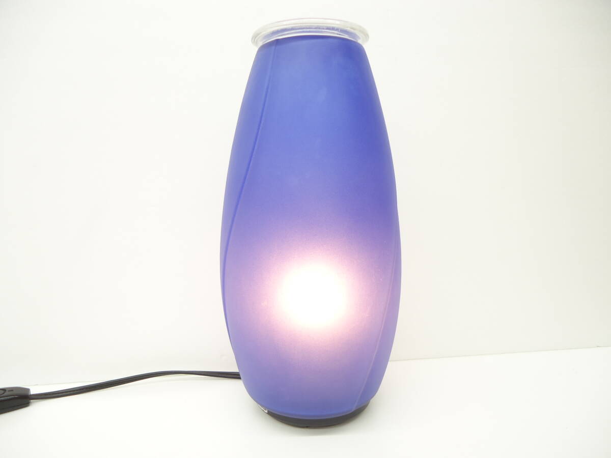 4020 家電祭 ナショナル アロマランプ 点灯確認済 National ブルー 青紫色 照明 テーブルランプ