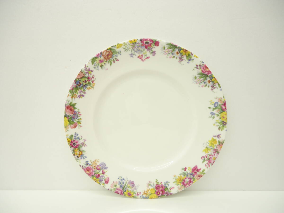 4071 食器祭 花柄 大皿 ボーンチャイナ ENGLAND プレート コレクション 