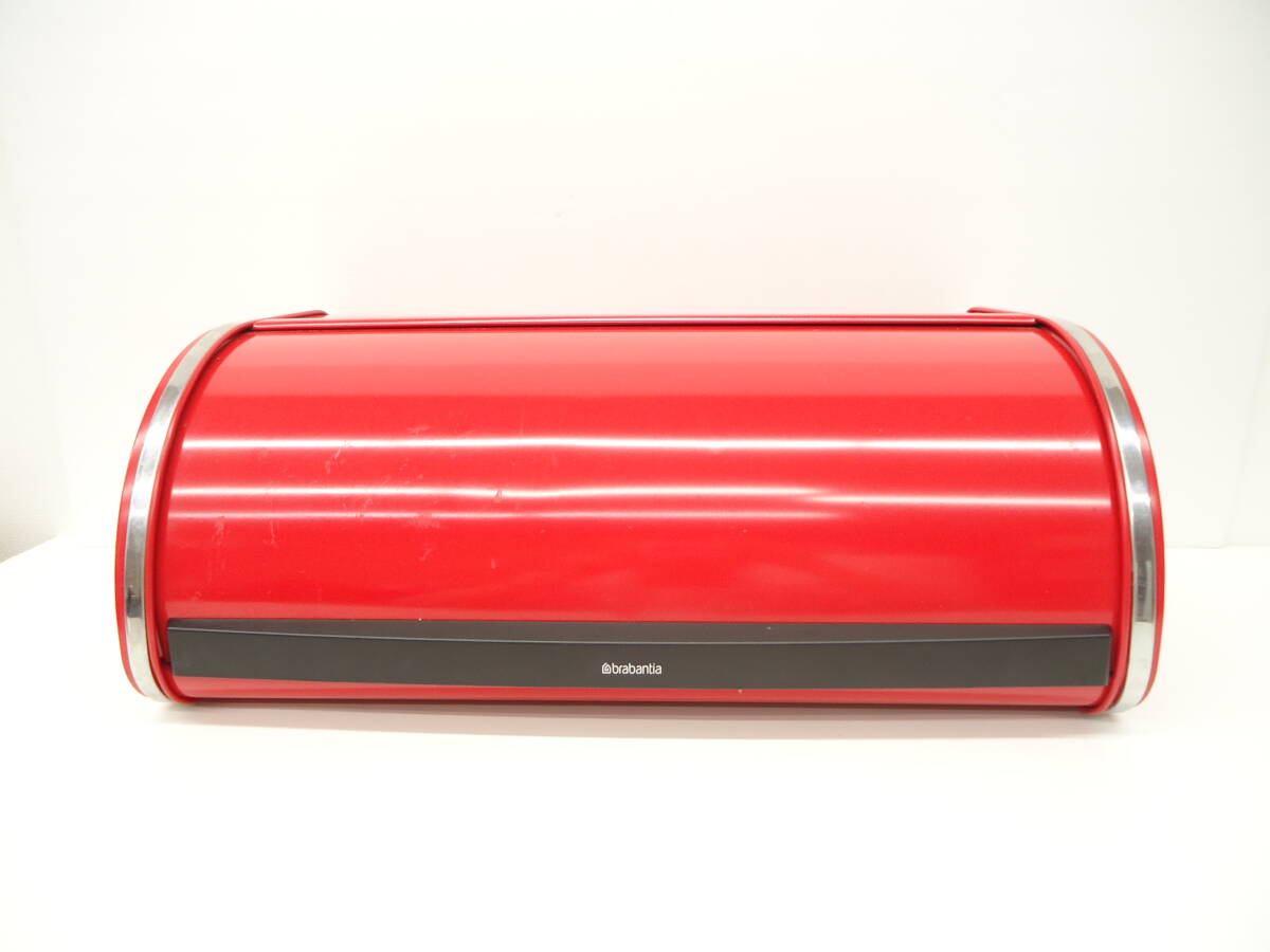 4077 キッチン用品祭 ブラバンシア ブレッドボックス brabantia bread BOX レッド 赤 収納ケース 