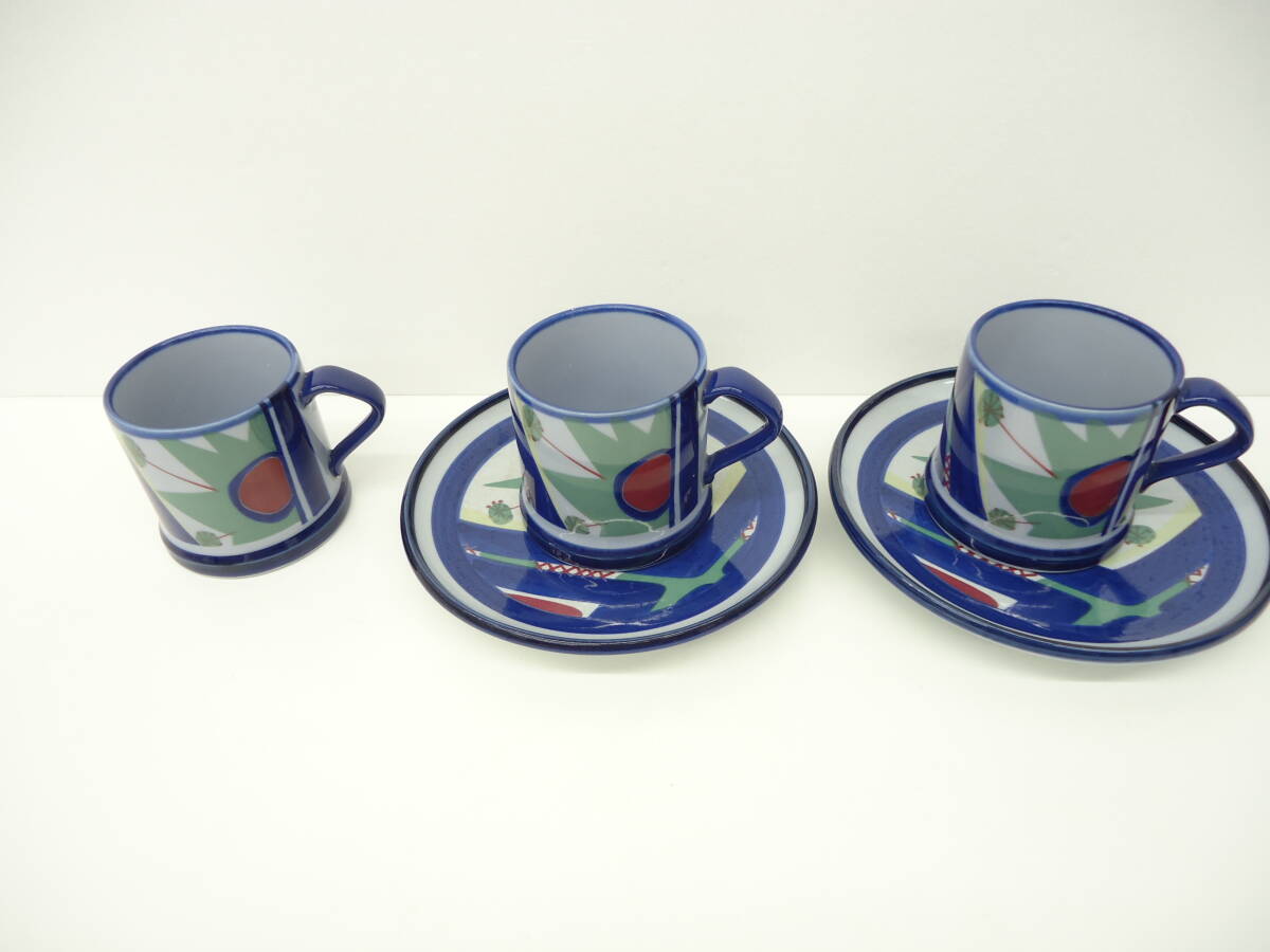 4081 食器祭 SCANDIA BY NAGOYA CERAMIC スカンディ 73-770 カップ＆ソーサー ヒビあり