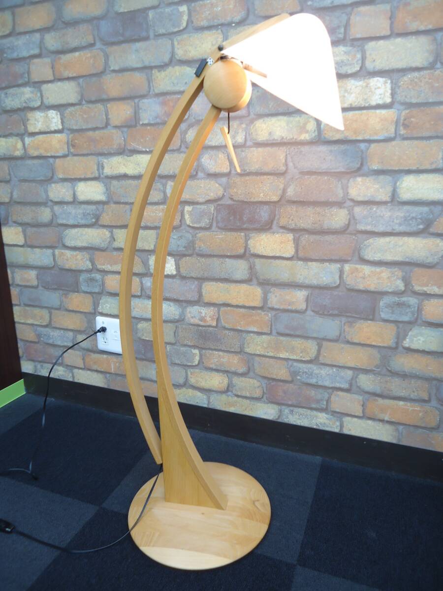 4090 家電祭 DOMUS yamagiwa フロア スタンド ライト B4SA-18Z8-1L ドムス 電球2個付き 通電確認済