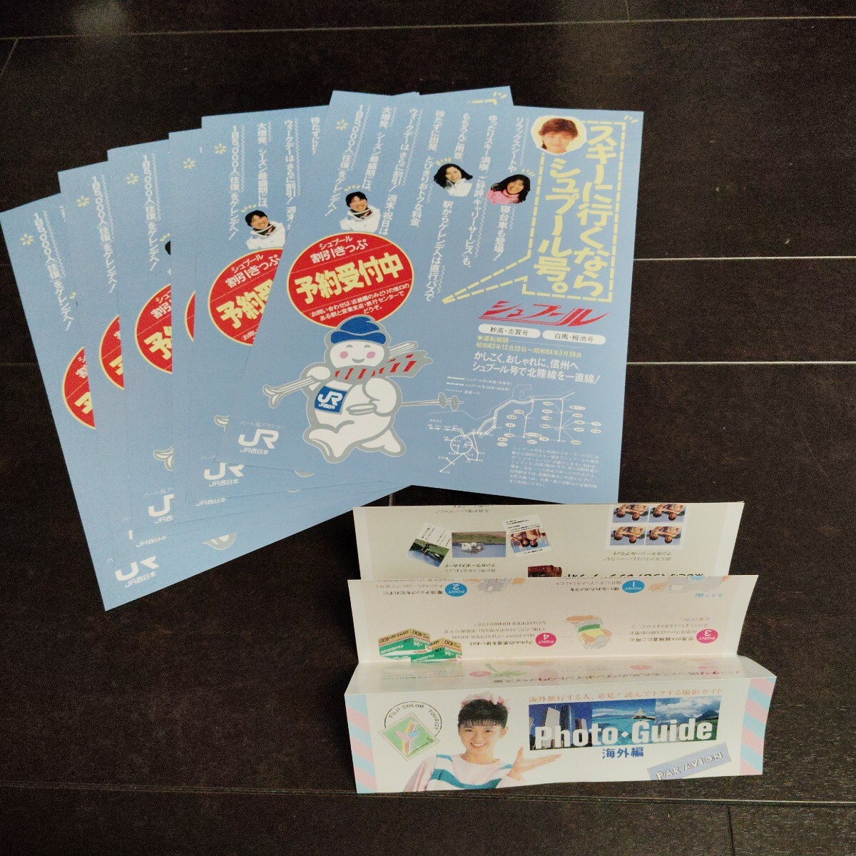 南野陽子 グッズセットまとめ売りC JR西日本シュプール号チラシ フジカラーリーフレット