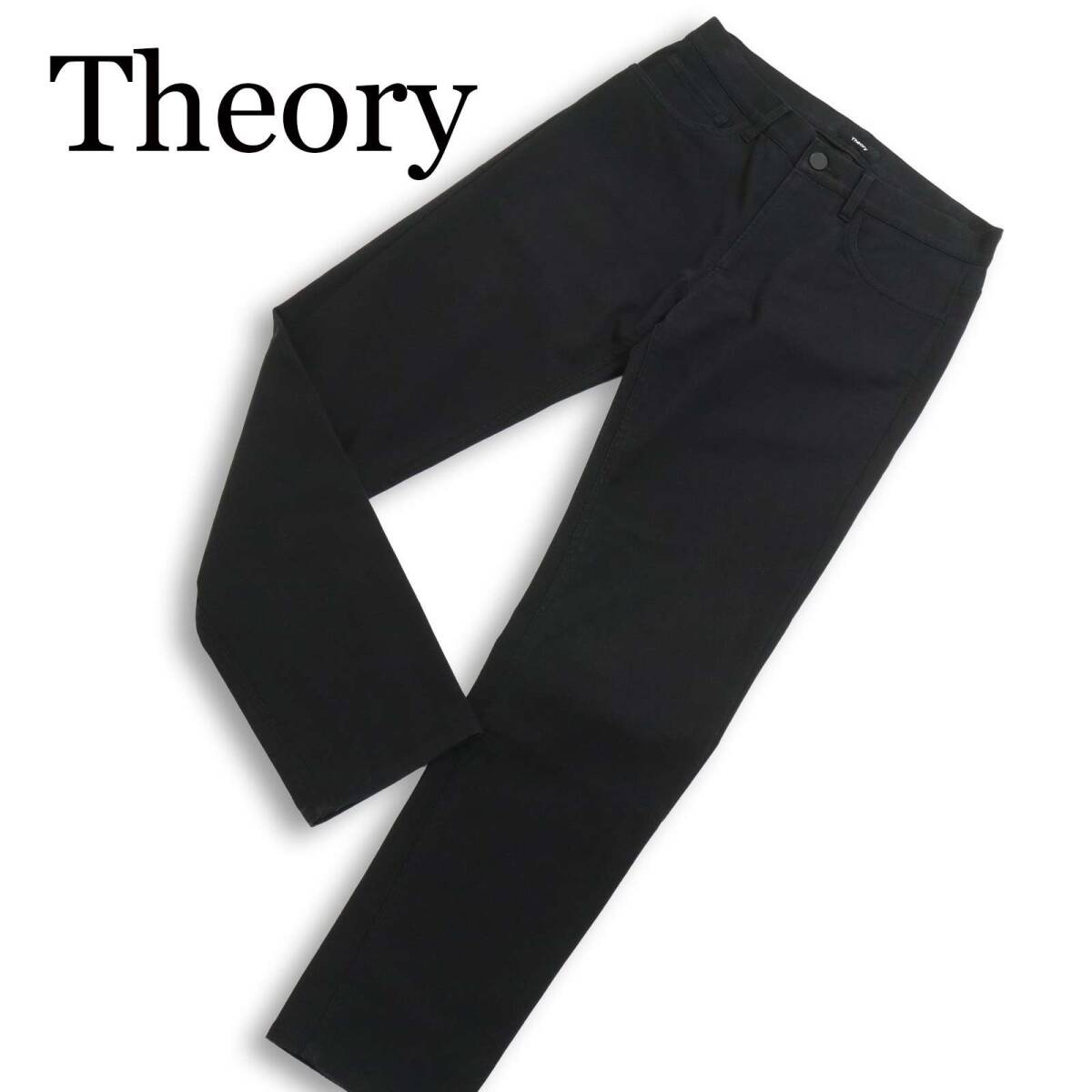 Theory セオリー 通年 【NEOTERIC TWILL ZAINE 5 POCKET A J】 ストレッチ★ ツイル スリム パンツ Sz.28 メンズ 黒 日本製