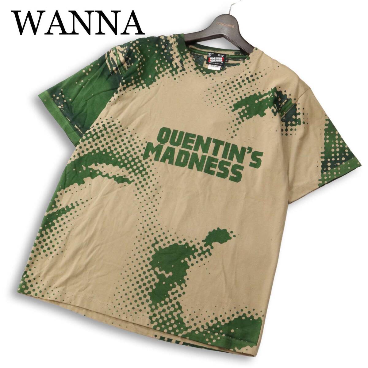 【新品 未使用】 WANNA ワナ 春夏★ 半袖 グラフィック プリント Tシャツ カットソー Sz.L メンズ