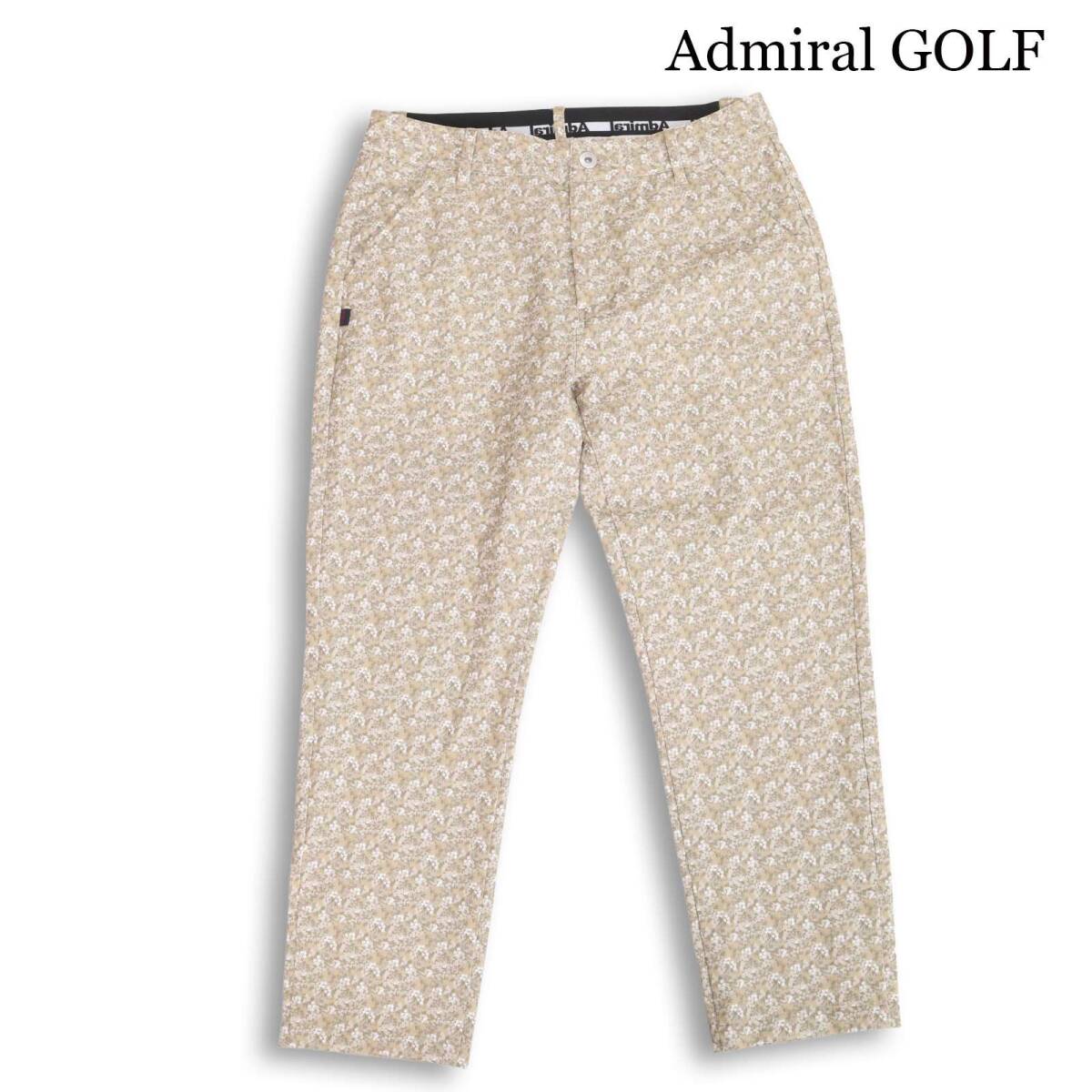 Admiral GOLF アドミラル ゴルフ 通年★ 花柄 総柄 ストレッチ プリント クロップド パンツ Sz.M レディース