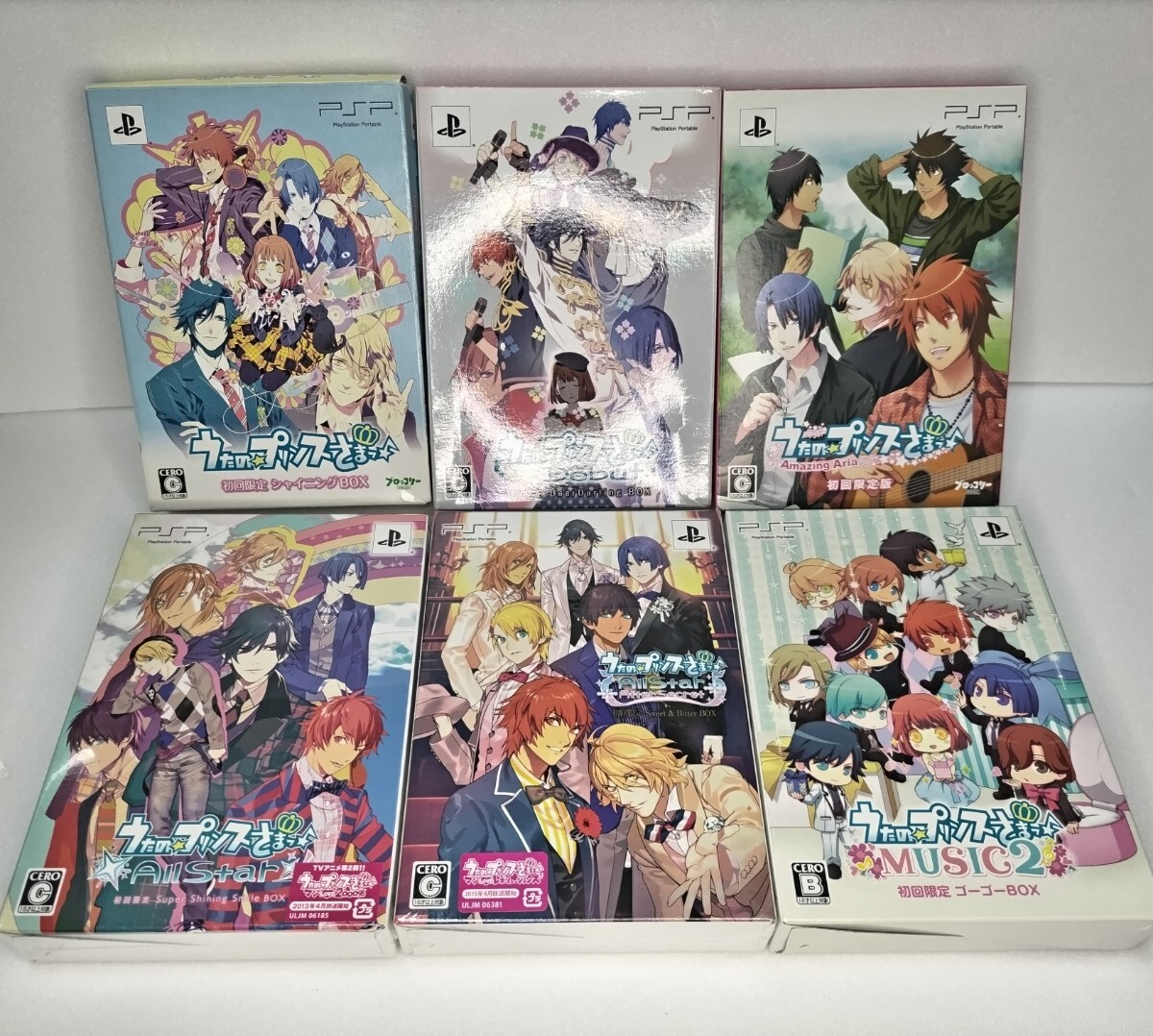 うたの☆プリンスさまっ♪ うたプリ PSP用ゲームソフトまとめて６点セット/中古＆未開封/Debut/Amazing Aria/All Star/After Secret/ MUSIC