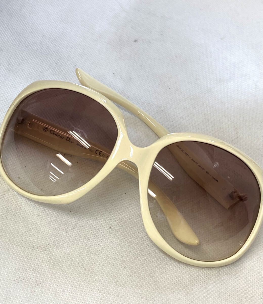 Christian Dior クリスチャン ディオール サングラス アイウェア 眼鏡 メガネ GLOSSY 1 N5A02 ホワイト sh032001