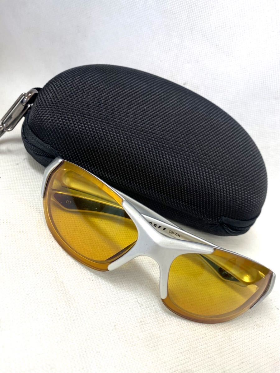 美品 オノフ ONOFF ON-704 サングラス メガネ 眼鏡 アイウェア ブルーライト ys031601