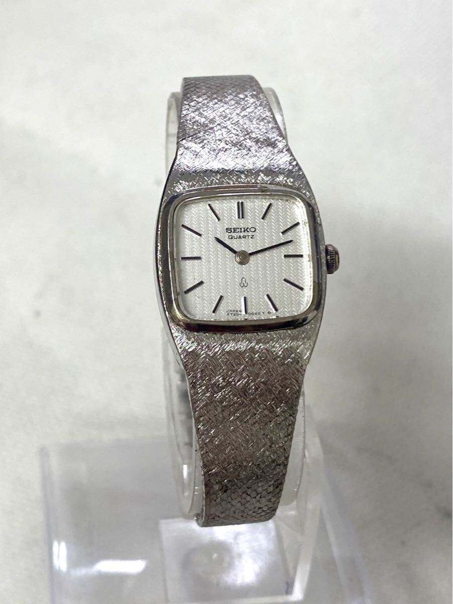  SEIKO セイコー クォーツ 腕時計 ウォッチ 2針 シルバー文字盤 レディース 4720-3001 ot020304