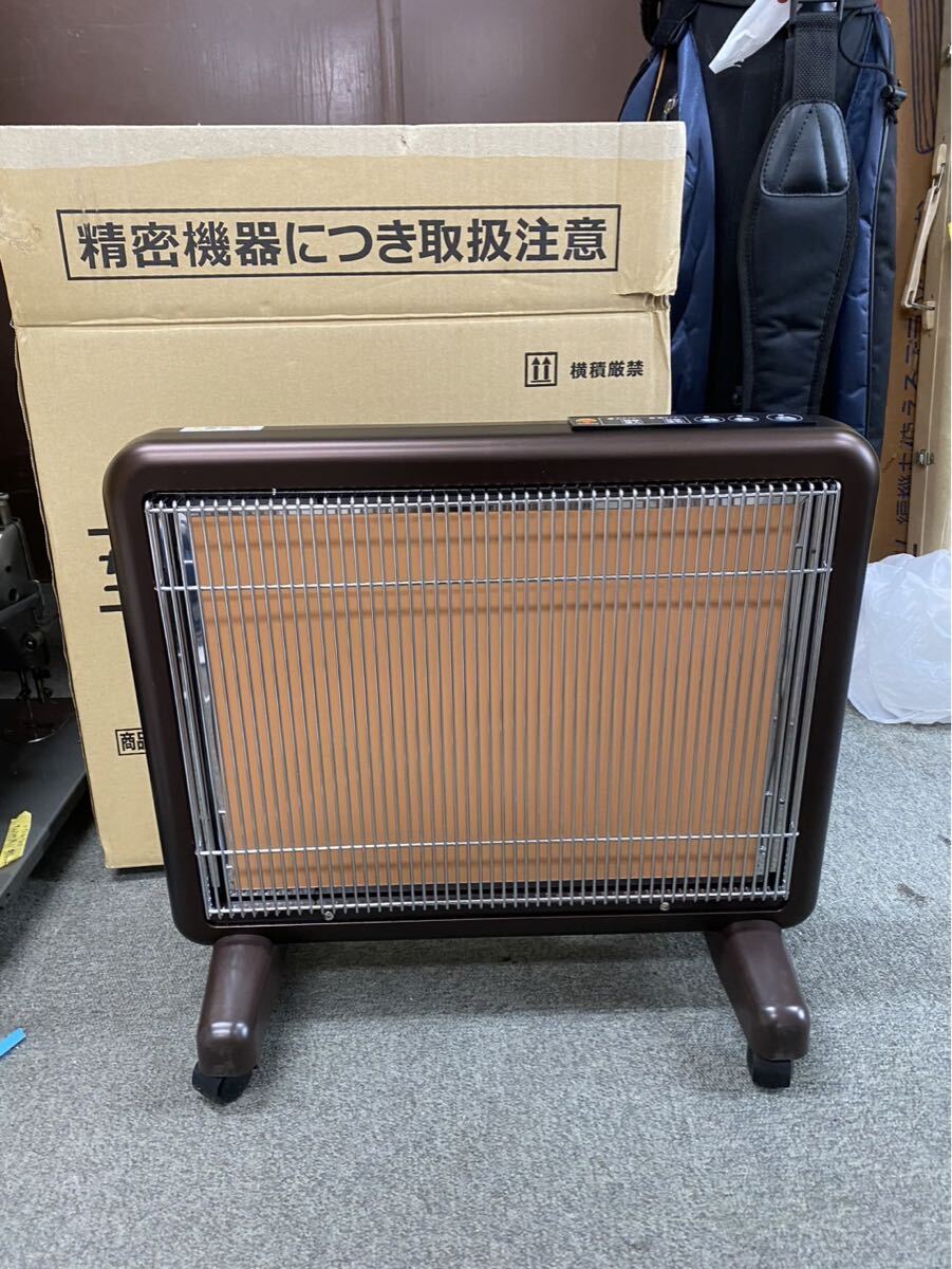 極美品 サンルミエ 遠赤外線暖房機 E800L-TM 電気ヒーター タイマー付 パネルヒーター 通電確認済み ot031001