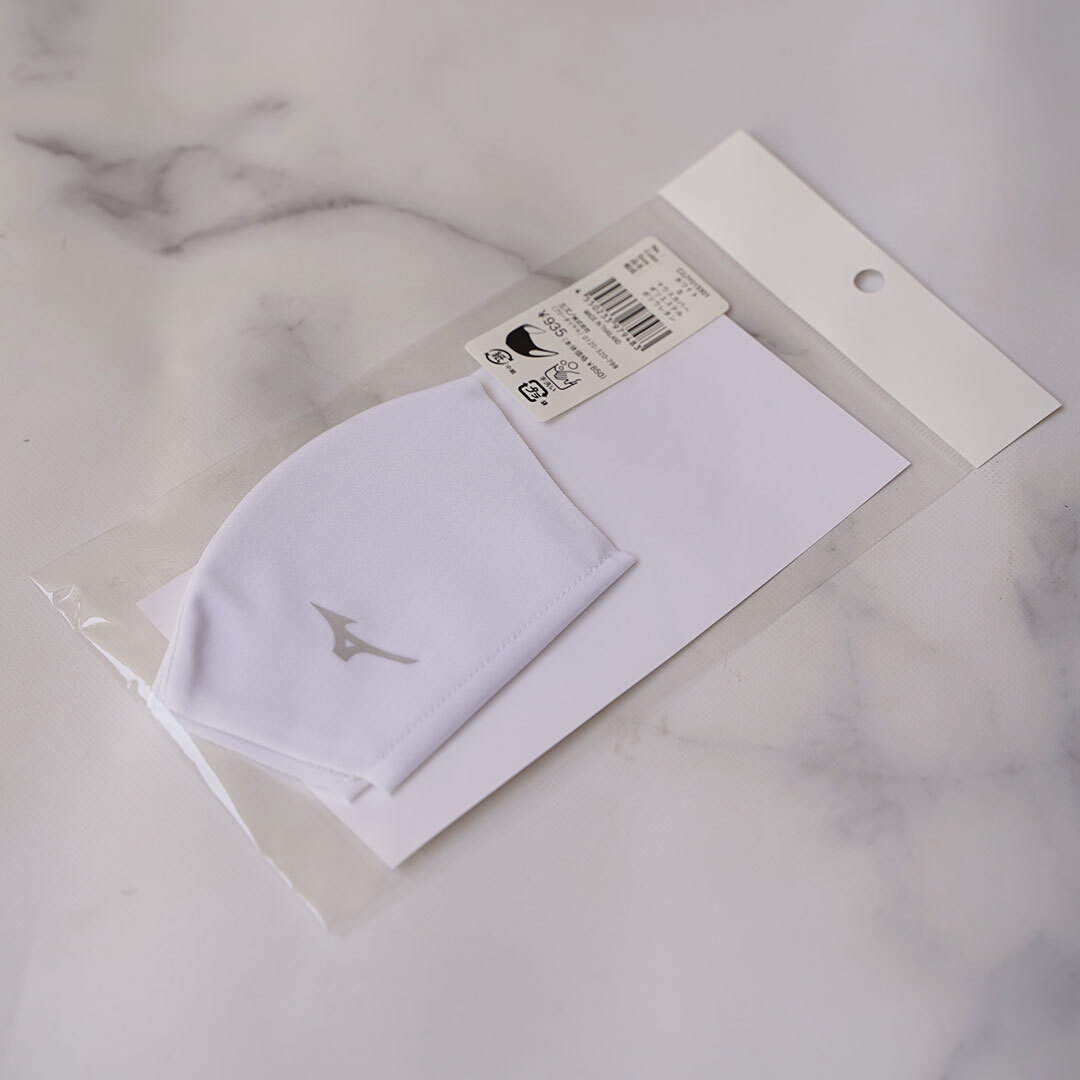 新品・未使用☆MIZUNO　ミズノ　マウスカバー　ホワイト　サイズ：S　品番：C2JY013301　送料無料　花粉症　インフルエンザ