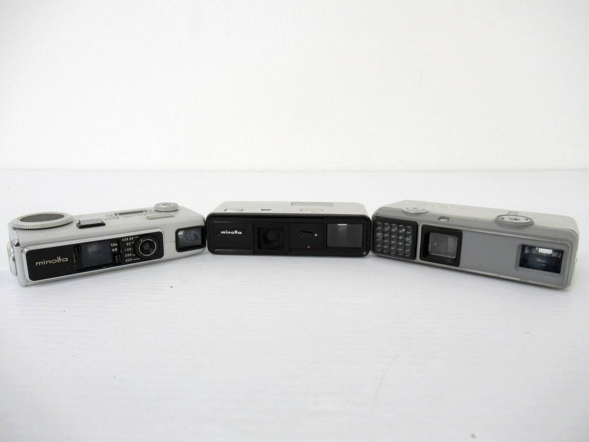 【MINOLTA/ミノルタ】寅②409//Minolta-16 3台セット/MG-S/EE/P