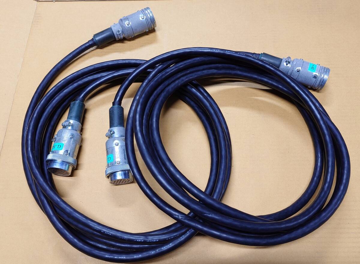 [特別セール] CANARE カナレ 12ch MR202-12AT JAE NK27 バレルアダプタ付 ケーブル 約5m 2本Set 中古品 導通チェック済 ※ジャンク扱い品