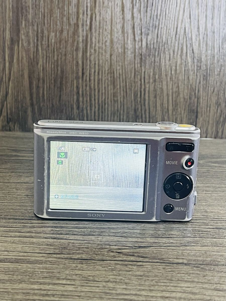No.02 SONY Cyber-shot DSC-W810 シルバー コンパクトデジタルカメラ 20.1MP 6倍ズーム 動作確認済み 中古