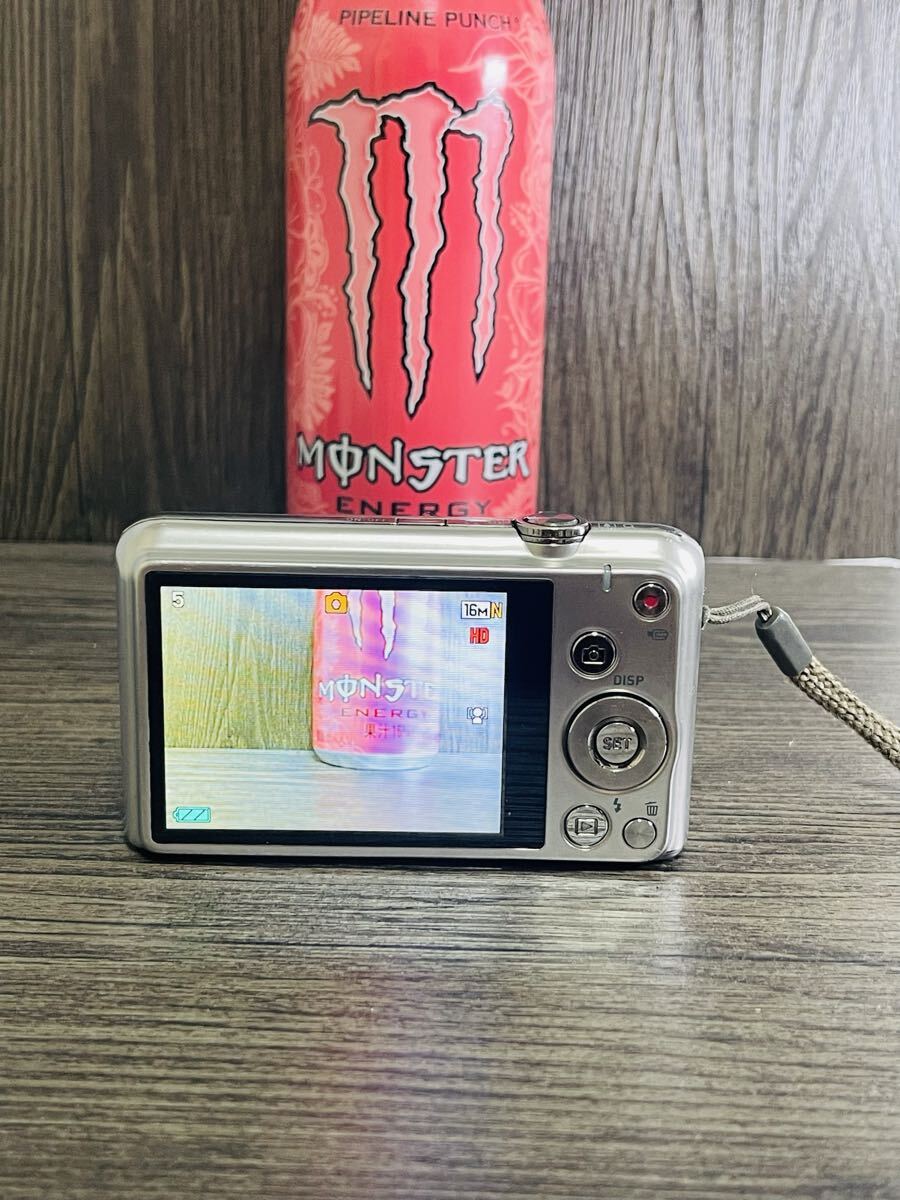 No.10 CASIO EXILIM シルバー コンパクトデジタルカメラ 16.1MP 6倍ズーム 動作確認済み 中古