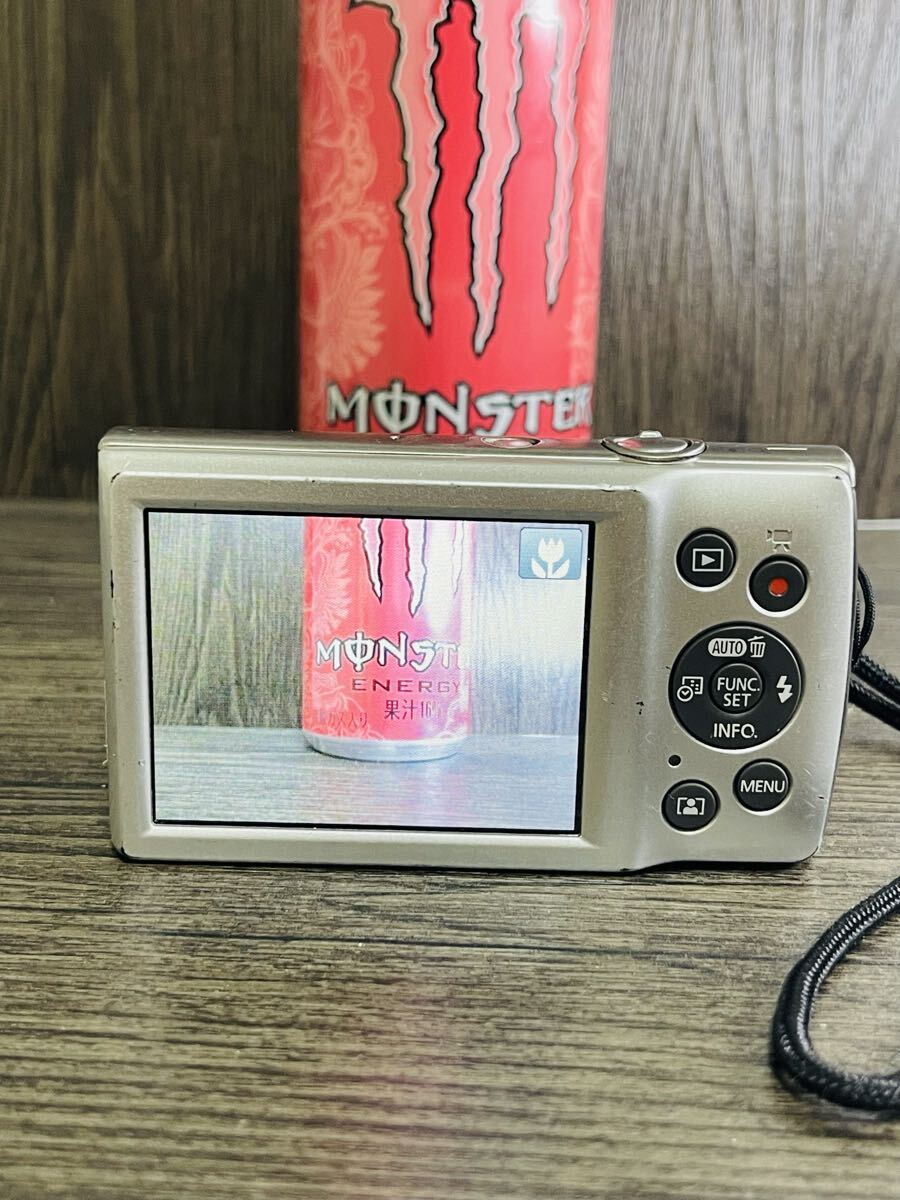 No.12 CANON IXY 200 シルバー 20.0MP 光学8倍ズーム 動作確認済み 中古 バッテリー付 SD4GB付 コンパクトデジタルカメラ