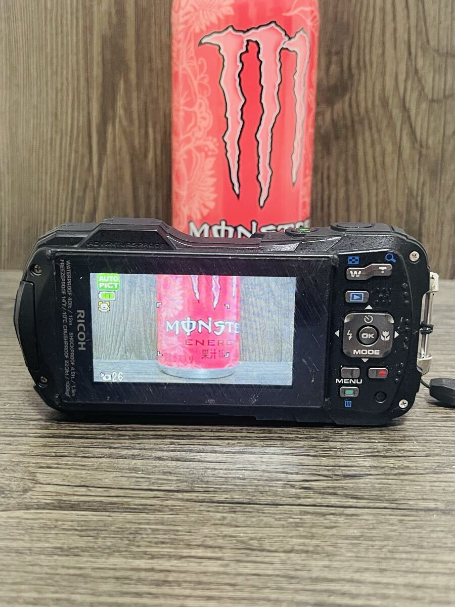 No.18 RICOH WG-30 ブラック 16.0MP 防水 耐衝撃 光学5倍ズーム 動作確認済み 中古 コンパクトデジタルカメラ