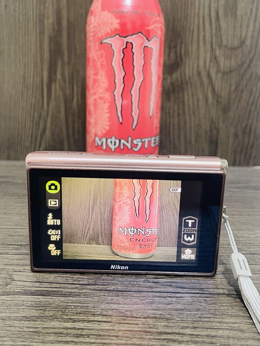 No.22 Nikon COOLPIX S60 ピンク 10MP 光学5倍ズーム タッチパネル 動作確認済み 中古 バッテリー付 コンパクトデジタルカメラ