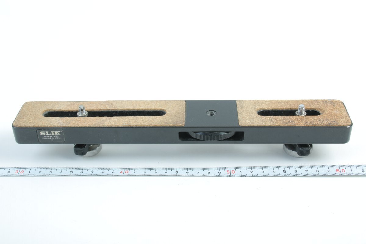 ※ 希少品 大型 スリック SLIK 6094 マルチプレート PLATE II プレートデラックス2 ２台 雲台 32cm x 5cm c1090