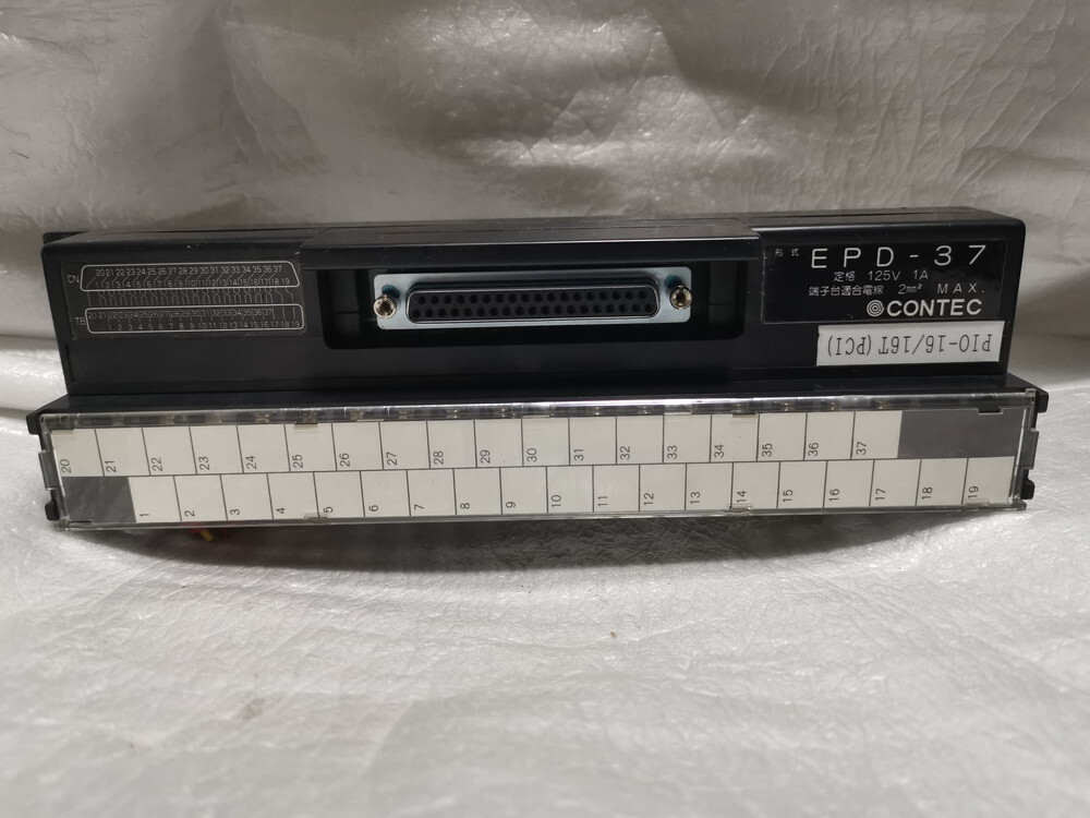 ★ CONTEC EPD-37 37ピン圧着用中継端子台(M3.5ネジ,37点) 複数有