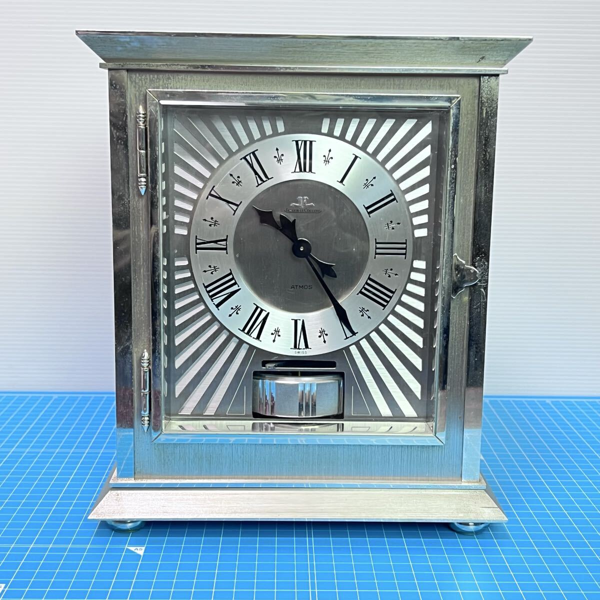 Jaeger-LeCoultre ジャガー・ルクルト ATMOS アトモス 5815 Royale Rhodium 不動品 要修理 アトモス 現状渡し アンティーク 置時計 y3-6