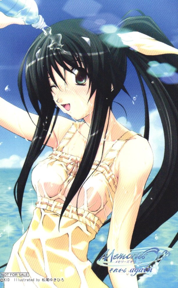 ★Memories Off ～それから again～　松尾ゆきひろ　KID　非売品　傷有★テレカ５０度数未使用hn_64