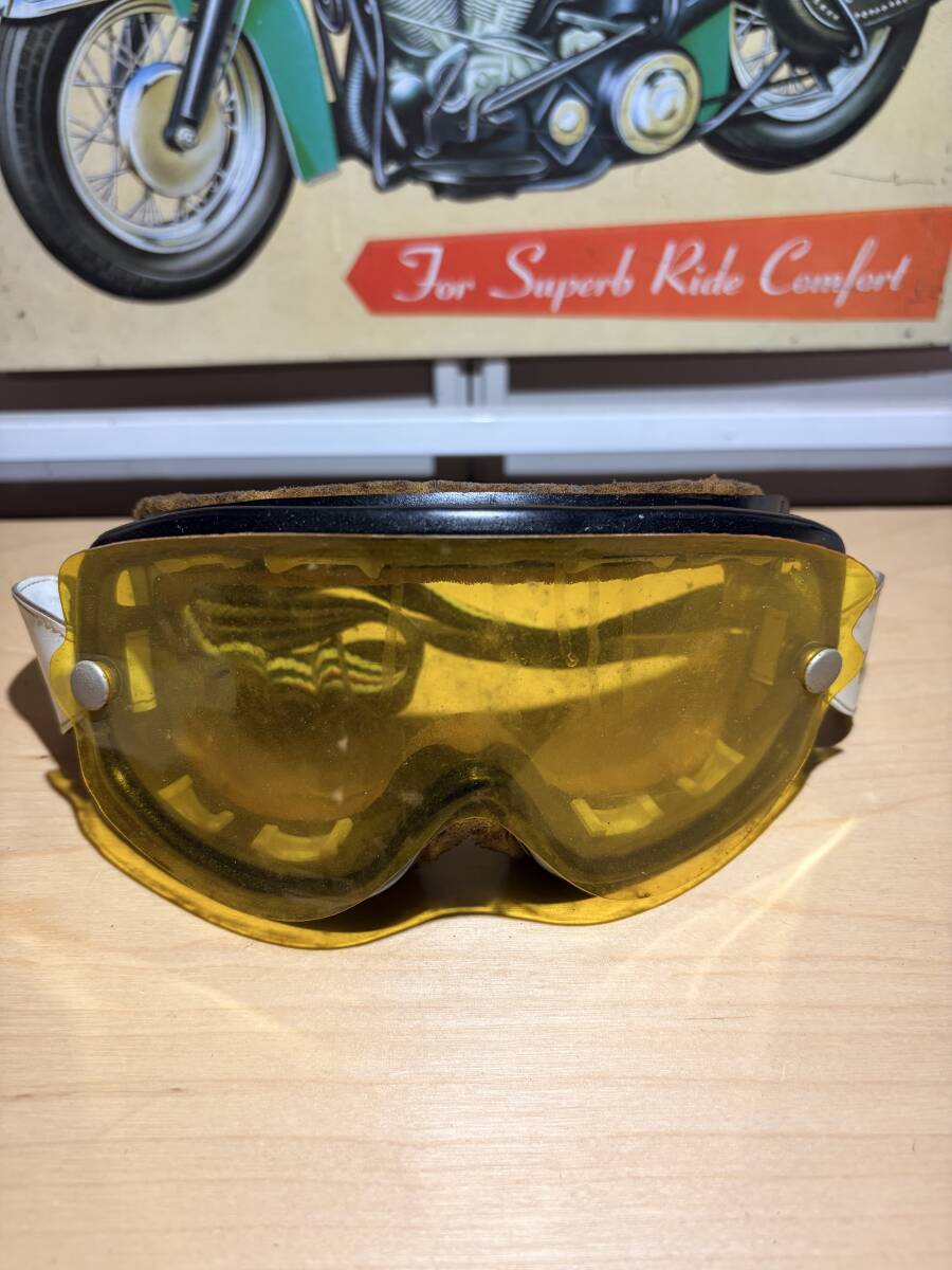 【ジャンク・現状品】Viking ビンテージ ゴーグル & サングラス MADE IN ITALY バイク用 ナックル パン ショベル ヘッド ハーレー パーツ取